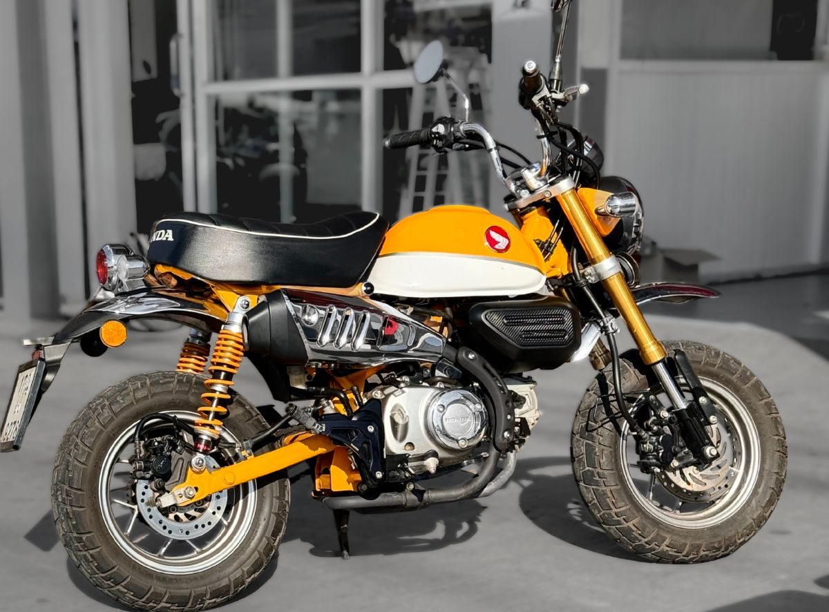 Honda Monkey 125 มินิไบค์ให้เช่ารายวัน กรุงเทพฯ เหมาะสำหรับถ่ายรูปและคาเฟ่ฮอปปิ้ง